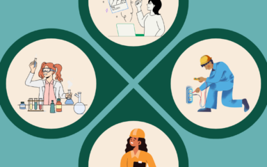 illustration with different professions