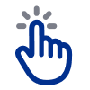 hand pointing up icon