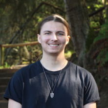 Photo of Foster Peterson, a white male wearing a black t-shirt.