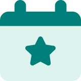 Calendar with a star icon